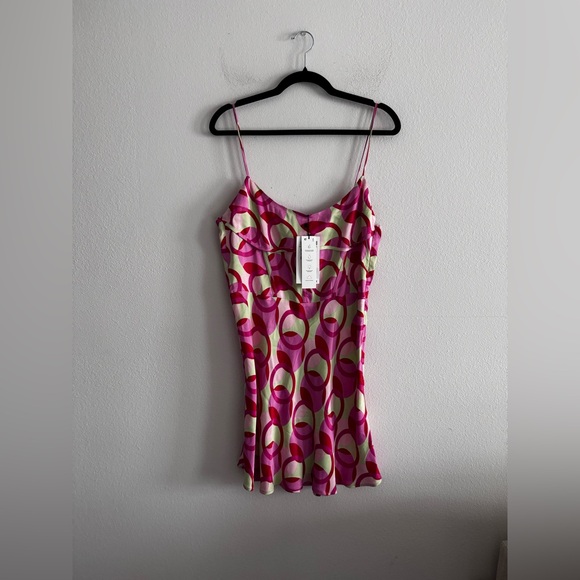 NWT Zara Pattern Mini Dress L - Picture 2 of 9